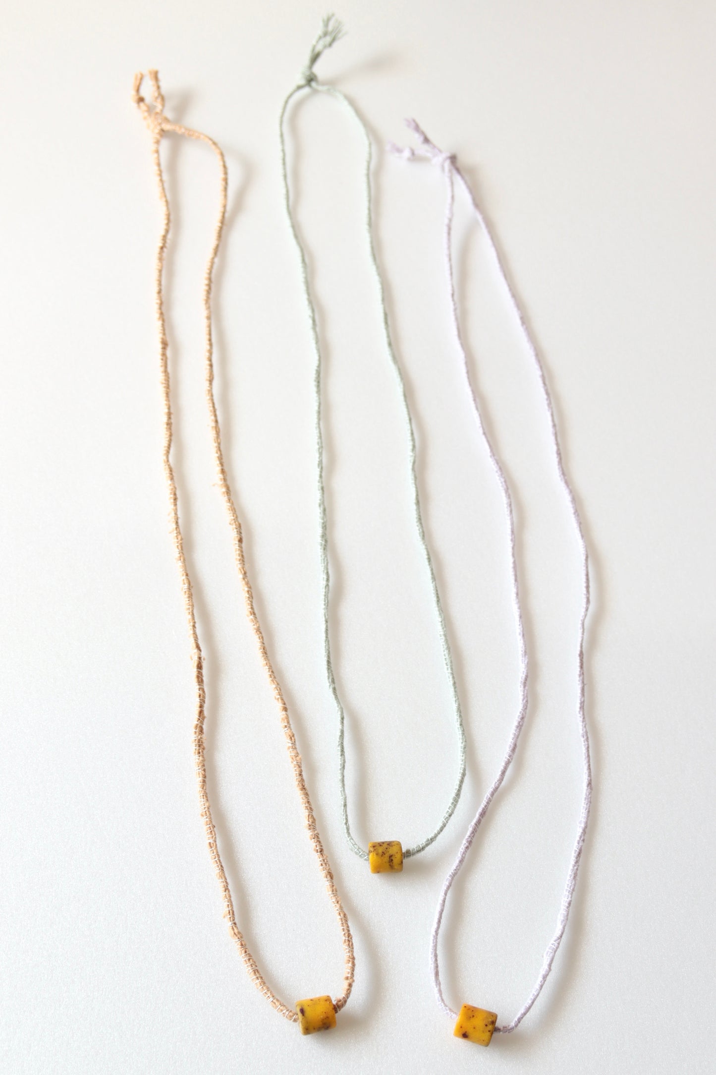 YELLOW BEADS NECKLACE
