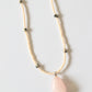 STONE NECKLACE - Pink calcite
