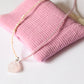 STONE NECKLACE - pink calcite
