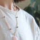 STONE NECKLACE - Pink calcite